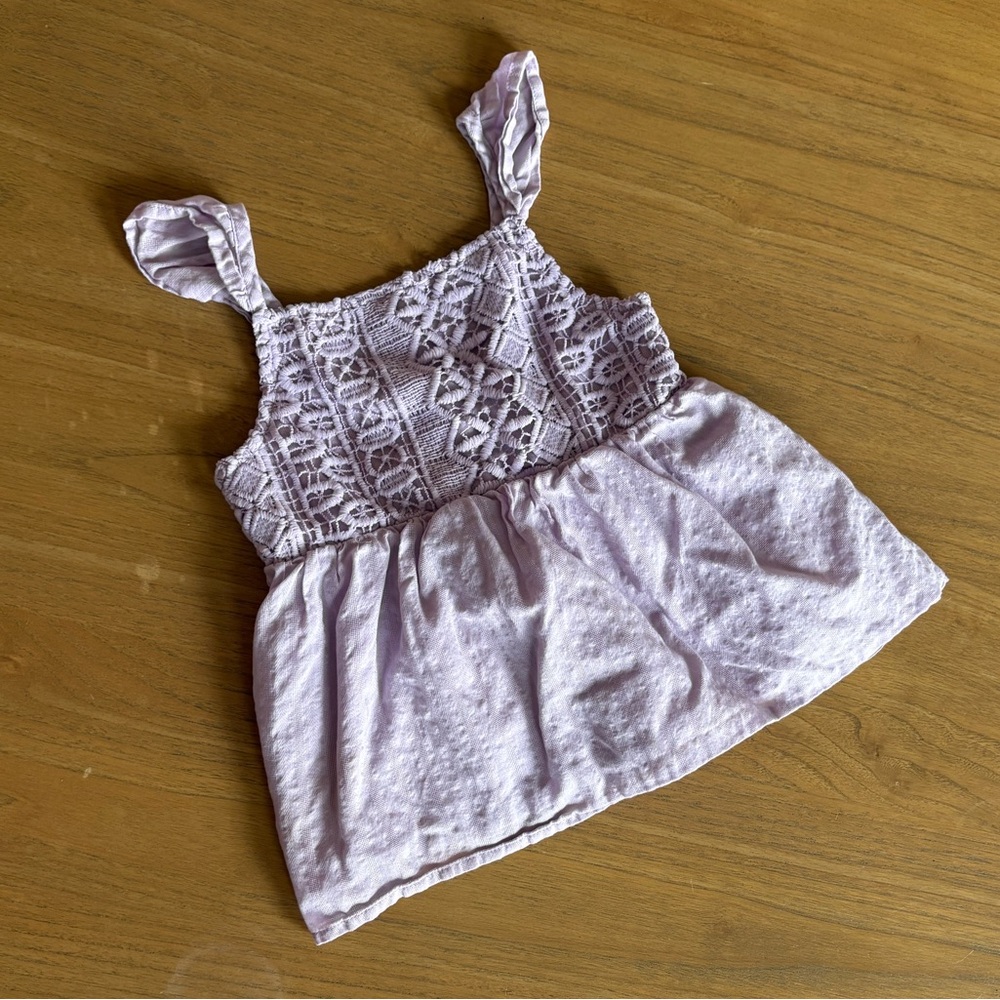 Art Class Lavender Lace Kids Top